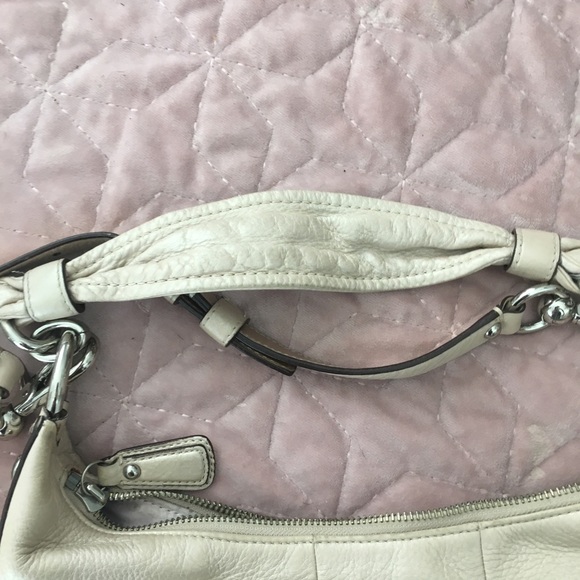 Pearl Shimmer Coach Crossbody Hobo Bag - Picture 5 of 6